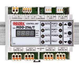 Moduł sterujący MDD-256/T max 224 det max 21 urząd dod 2x RS485, 4 wyj styk 2...