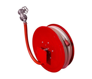 Hydrant wewnętrzny bezszafkowy niewychylny DN33 20m wąż półsztywny Boxmet