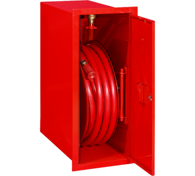Hydrant wewnętrzny boczny DN25 30m wąż półsztywny Boxmet, wnękowy